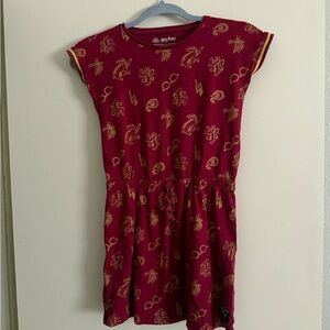 Harry Potter Warner Bros. Kids Dress - Burgundy and Gold